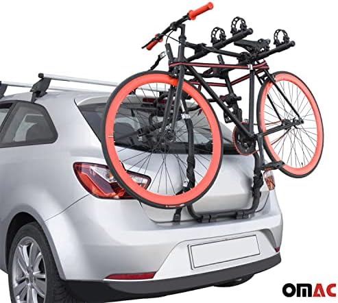 OMAC 3 מתלה אופניים עבור פיאט 500 L Living 2013-2023 שחור | מטען רכב הרכבה על אופניים מנשא אופניים